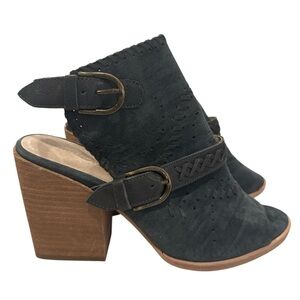 Anthropologie Gee Wawa Gray Suede Ankle Booties Women’s Size 8 Shoes